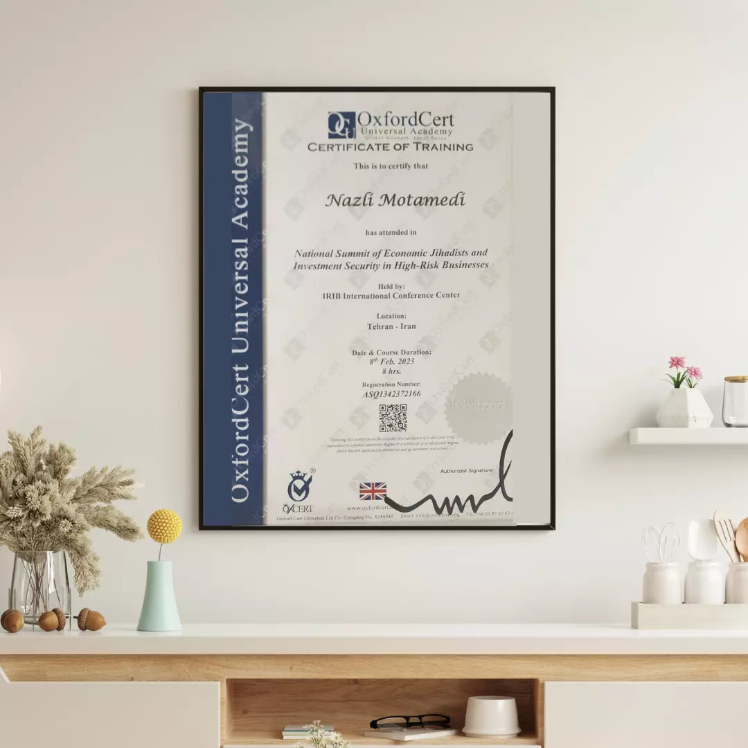 OXFORD Certificate of Training